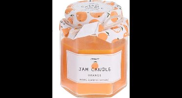 Geurkaars in jamcandle glas! Orange