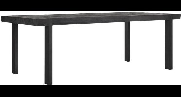 24Designs Timeless Eettafel Beam - B100 X L225 X H78 Cm - Teakhout Zwart