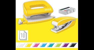 Leitz Stapler+Punch Mini NeXXt Leitz WOW Blist.yw