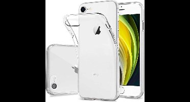 Just in Case hoesje geschikt voor iPhone SE (2020) Hoesje Siliconen - Flexibele Case - Transparant