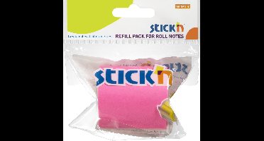Stick'n Roll note - 50mmx10m - Navulling - Neon roze - Sticky notes tape