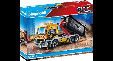 PLAYMOBIL City Action Vrachtwagen met wissellaadbak - 70444