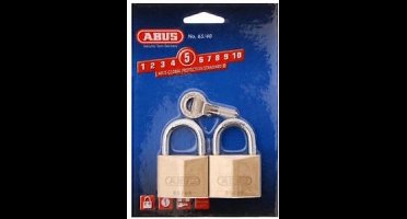 Abus Hangslot 65/30 per 2 stuks gelijksluitend