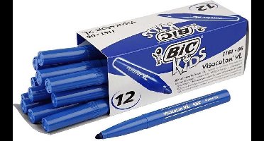 Bic Kleurstiften Visacolor Xl 3 Mm Donkerblauw 12 Stuks