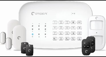 eTiger S5 Draadloos alarmsysteem WIFI inclusief accessoire pakket werkt met smart home apps werkt met producten op 433Mhrz