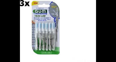 Gum Travler Ragers 2.0mm Grijs - 3 x 6 stuks - Voordeelverpakking