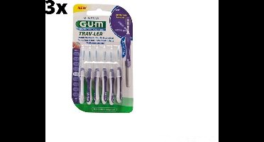 Gum Travler Ragers 1.2mm Paars - 3 x 6 stuks - Voordeelverpakking