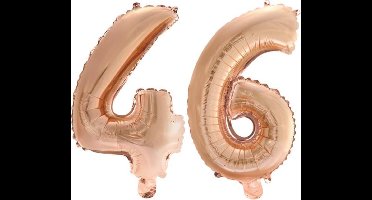 Folieballon nr. 46 Rosé Goud 41cm