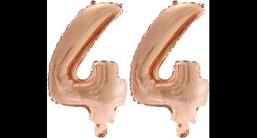 Folieballon nr. 44 Rosé Goud 41cm