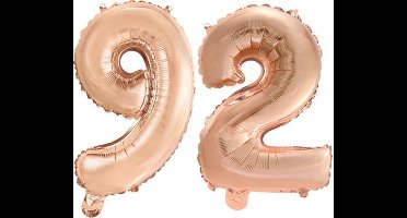 Folieballon nr. 92 Rosé Goud 41cm