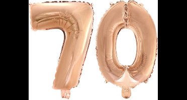 Folieballon nr. 70 Rosé Goud 41cm