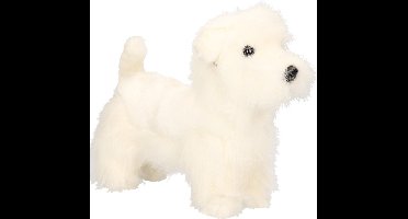 Hansa pluche West Highland Terrier - knuffelhond - 26 cm - levensecht - realistisch