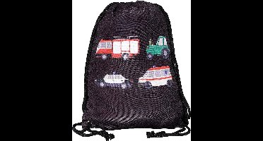 Gymtas - Zwemtas - Sporttas - Speelgoed tas - Rugzak - Voertuigen - Politie - Brandweer - Heckbo - 32x40cm