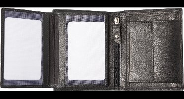 Alassio portefeuille - leer - zwart - JU-42245