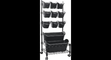 Nature - Verticaal Tuinieren met metalen frame - H84 x 48cm - complete set