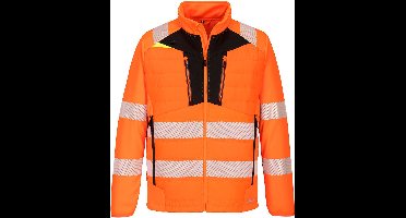Portwest DX4 Hi-Vis Hybride Baffle Jack Oranje/zwart
