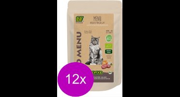 12x Biofood Organic Rund Menu - Kattenvoeding - 200g