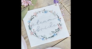 Team Bride Boho Bloemetjes - 16 stuks