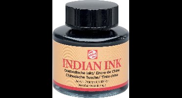 Oost-Indische inkt Talens zwart 30ml | 3 stuks