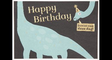 Depesche - Wenskaart "Gewoon Mooi" met de tekst "Happy Birthday - Geniet van deze dag!" - mot. 024