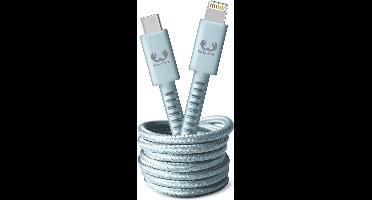 Fresh 'n Rebel - USB-C naar Apple Lightning oplaadkabel - 2 meter - Gevlochten kwaliteit kabel - Dusky Blue