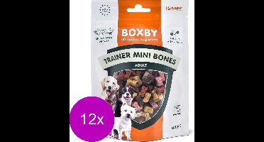 Boxby Trainer Mini Bones - Hondensnacks - 12 x 140 g