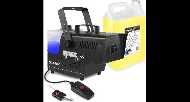 Rookmachine - BeamZ RAGE1000 met draadloze bediening + 5L rookvloeistof