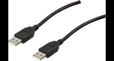 USB 2.0 kabel met A plug naar A plug 1,80 m