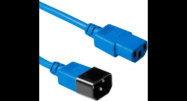 ACT Netsnoer C13 - C14 blauw 0,6 m AK5108