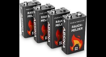 Absina 9V batterij 4 stuk(s)