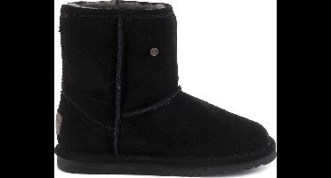 Warmbat - Kangaroo Women Suede - Zwarte Laarzen-39