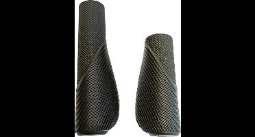 Fiets handvatten Comfort kort/lang combinatie voor draaischakelaars mooie, comfortabele en fijne fietshandvatten met goede grip