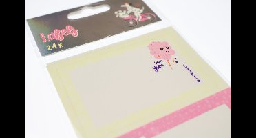 Kangaro boeketiket - 7,5 x 5 cm - pak a 24 zelfklevende etiketten - K-PM910013