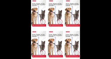 6x Beaphar Tekenpen voor hond en kat - Vachtverzorging