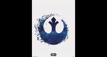 Kunstdruk Star Wars - Episode IX Rebel Logo 30x40cm