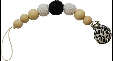 Haakpakket speenkoord zwart/wit