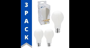 ProPower LED Lamp E27 met melkglas - 11W vervangt 100W - 3 krachtige led lampen