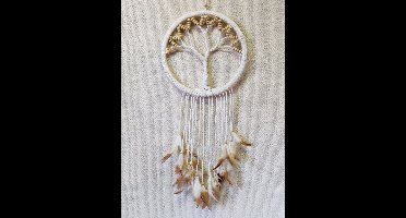 Dromenvanger - Tree of life Beige Kralen 22cm - Dream Catcher
