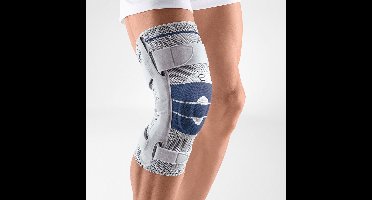 Bauerfeind GenuTrain S Kniebrace - 1 - Rechts - Grijs