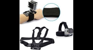 TECHPUNT 3-in-1 Accessoires set (3 stuks) - Geschikt voor o.a. GoPro, SJCAM