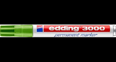 edding 3000 permanent marker rond - Lichtgroen - 1 stuk