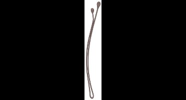 Sibel 1-Leg Metal Grips Straight Brown 70mm-24st