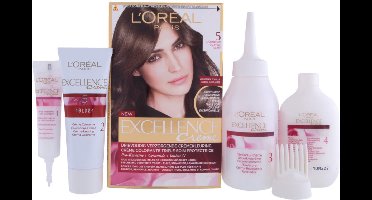 L'Oréal Paris Excellence Crème Lichtbruin 5 - Permanente Haarkleuring - Drievoudige verzorging met hyaluronzuur - Haarverf