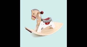 Hape 2-in-1 Hobbelpaard met Balansboard - Houten Schommelpaard Baby vanaf 12 Maanden