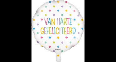 Foil balloon - Van harte gefeliciteerd