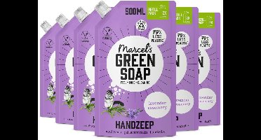 Marcel's Green Soap Handzeep Navulling - Lavendel & Rozemarijn - 6 x 500ml