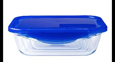 Pyrex - Cook & Go Schaal Set van 7 Stuks - Borosilicaatglas - Transparant / Blauw