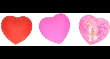 Squishy Sensorische Hartjes 4cm - 3st.