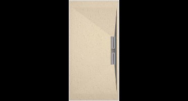 Sanifun douchebak Stone Side Cream Slate 1400 x 800 S