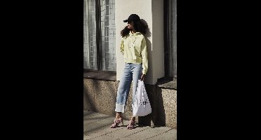 Reused Remade Live Green - Boodschappentas - Lime - Hergebruikte tas - Eco-vriendelijke tas - 100% hergebruikt hoteltextiel